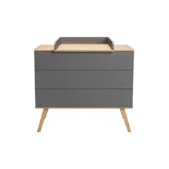 TU MESITA - Cómoda Infantil Vintage Riley Negro