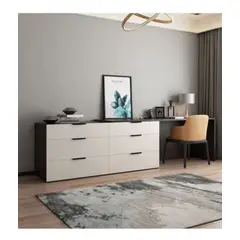 TU MESITA - Tocador-Escritorio Contemporáneo Preta Gris 240cm