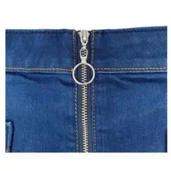 GENERICO - EXCLUSIVA Minifalda De Jean Blue Denim NWT Hollister