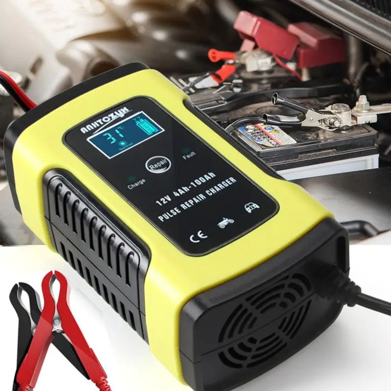 Cargador Inteligente De Batería Auto Baterías Moto 12 V