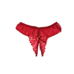 GENERICO - Tanga encaje con abertura Interior