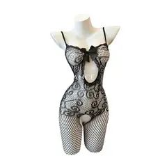 GENERICO - LENCERIA MALLA CORPORAL CATSUIT