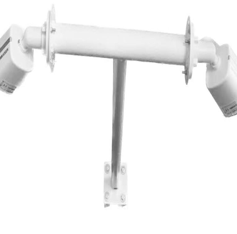 SOPORTE PARA DOS CAMARAS REGULABLE 60A 110CM BLANCO