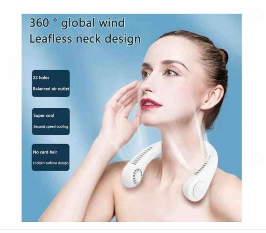 VENTILADOR PORTATIL CUELLO A1 BLANCO