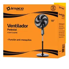 IMACO - Ventilador De Pedestal Antimosquitos 3 Vel Y 18 -bajo Ruido