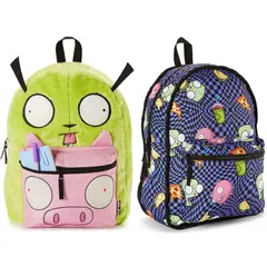 BIOWORLD - Mochila Invader Zim Gir Flip Reversible - Original Backpack