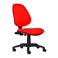 COEA - Silla Giratoria De Oficina Rudy Alta Tela Rojo SB