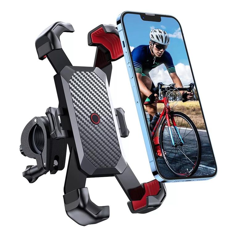 Soporte Antichoque Porta Celular Para Moto Bicicleta 360º
