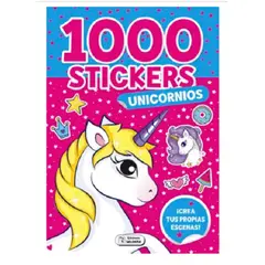GENERICO - Libro Infantil 1000 Stickers Unicornios