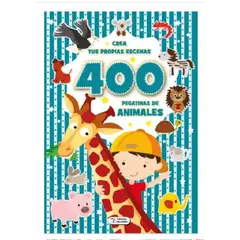 GENERICO - Libro Infantil 400 Stickers Animales
