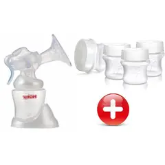 NUBY - Pack Extractor de leche potes Nubys
