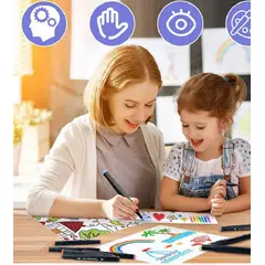 GENERICO - Plumones Doble Punta Marcadores de 80pcs