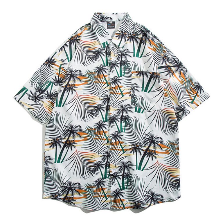 Camisa Manga Corta Hombre para vacaciones en la playa