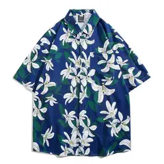 ZIMRAHYG - Camisa Manga Corta Hombre para vacaciones en la playa