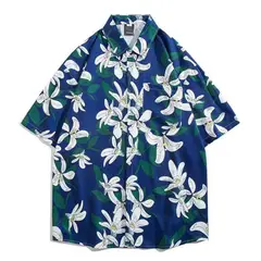 ZIMRAHYG - Camisa Manga Corta Hombre para vacaciones en la playa