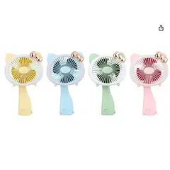 GENERICO - Ventilador portátil con base diseño kawaii