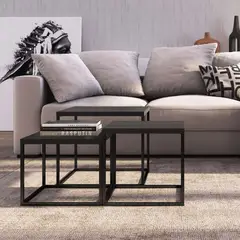 TU MESITA - Mesas de Centro set x3 Hanna color Negro