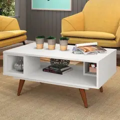 TU MESITA - Mesa de Centro Moderna Haley color Blanco