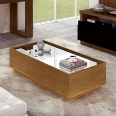 TU MESITA - Moderna Mesa de centro con Espejo Atenea color Duna