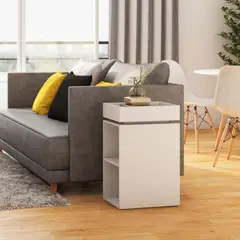 TU MESITA - Mesa Auxiliar multiusos Géminis color Blanco