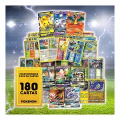 POKEMON - LOTE 180 CARTAS AL AZAR TCG