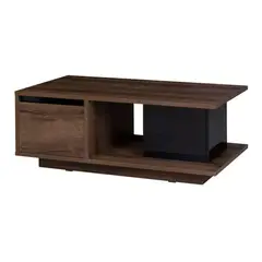 TU MESITA - Mesa de Centro 2 puertas Teffi color Marrón/Negro