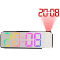 GENERICO - Reloj Proyector Multicolor Digital Led Arcoiris