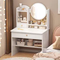TU MESITA - Tocador Moderno con espejo Trinidad color Blanco