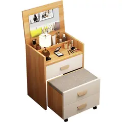 TU MESITA - Tocador Clásico mas espejo Saskia color Duna/blanco