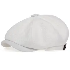 KAST PE - Boina Hombre Modelo Beck Verano - Blanco Ivory