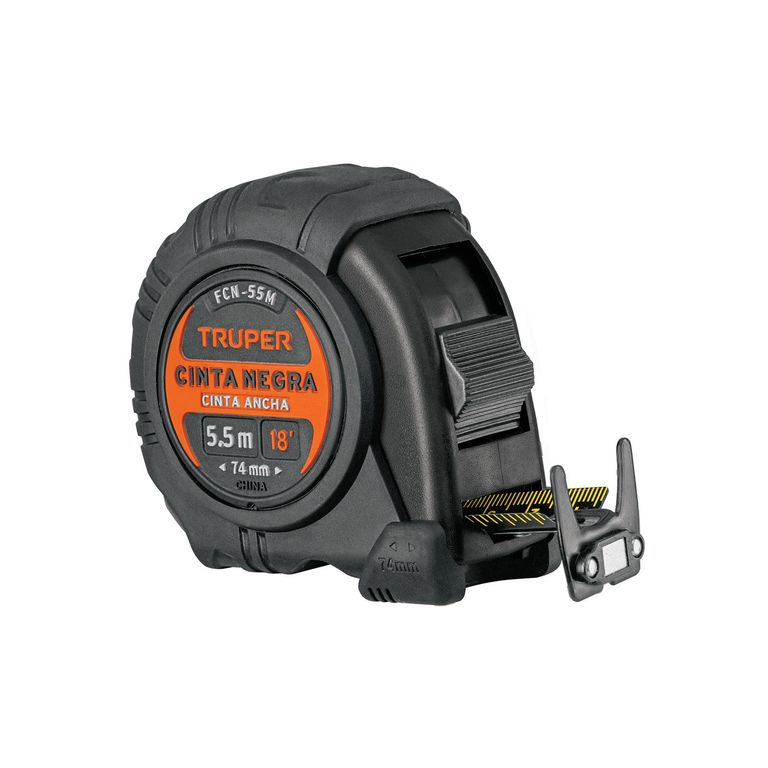 Wincha cinta negra 5.5 m cinta 19 mm