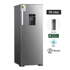 BLACKLINE - REFRIGERADORA 175 L CON DISP DE AGUA PLATEADO - 1PD