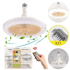GENERICO - Foco ventilador de techo ahorrador inteligente control y fragancia 30w