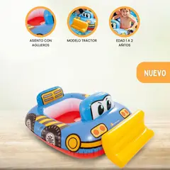 INTEX - Flotador para Niños «TRACTOR»