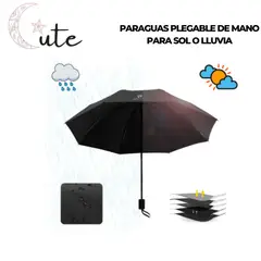 GENERICO - PARAGUAS PLEGABLE SOMBRILLA DE MANO UV