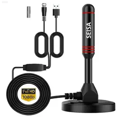 SEISA - Antena Digital TV Full HD Señal 360º Base con Imán TX-T01