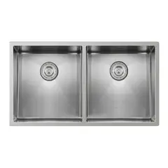 GENERICO - Lavadero de cocina de Lujo 2 pozas Acero Inoxidable