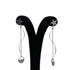 GENERICO - ARETE ESTRELLA INOXIDABLE A PRUEBA DE AGUA TRIPLE BAÑO