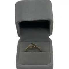 GENERICO - ANILLO PRINCESA CORAZON ACERO QUIRURGICO TRIPLE BAÑO