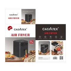 CASATEX - Freidora de Aire 7 Lts AIR FRYER AFC-001 NEGRO