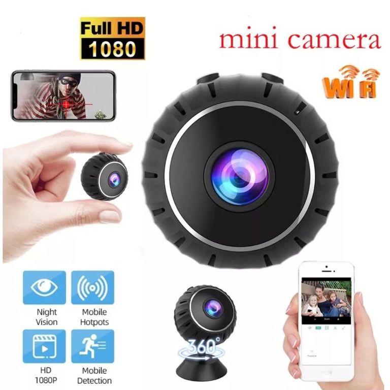Mini Cámara Espía Inalámbrica Wifi Infrarrojo Imán Ipc-nx11 1080p