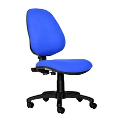 COEA - Silla Giratoria De Oficina Rudy Alta Cuerina Azul SB