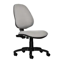 COEA - Silla Giratoria De Oficina Rudy Alta Cuerina Gris SB