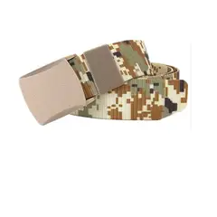 GENERICO - Cinturon Correas Camuflaje Unisex Jeans short Camuflada Ajustable