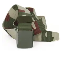 GENERICO - Cinturon Correas Camuflaje Unisex Jeans short Camuflada Ajustable