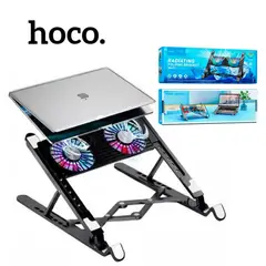 HOCO - Cooler Doble Soporte para laptop con luces RGB DH-17