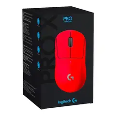 LOGITECH - MOUSE G PRO X SUPERLIGHT WIRELESS LIGHTSPEED HERO 25K ROJO