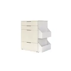 GENERICO - Tocador Joyero Brezo Con Espejo Abatible - Polar y Blanco