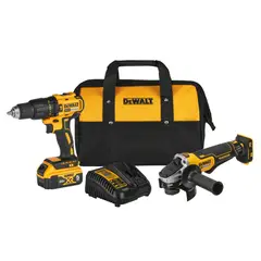 DEWALT - Taladro 1/2" + Esmeril 4 1/2" 1 Bat 5.0Ah DCK248P1-B2