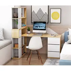 TU MESITA - Escritorio Moderno con Estantes Melly DunaBlanco